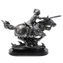 Figurka Rycerz na Koniu 31cm - polyresin ręcznie malowana - MC-23152