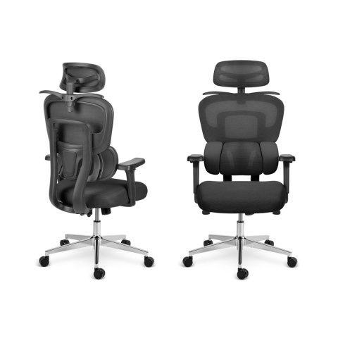 Fotel biurowy z mikrosiatką Sofotel Talin - czarny