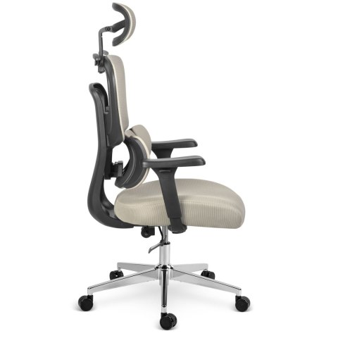 Fotel biurowy z mikrosiatką Sofotel Talin - szary