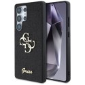 Guess Fixed Glitter Big 4G Metal Logo - Etui do Samsung Galaxy S25 Ultra (czarny)