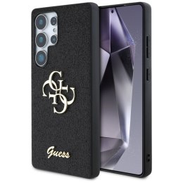 Guess Fixed Glitter Big 4G Metal Logo - Etui do Samsung Galaxy S25 Ultra (czarny)