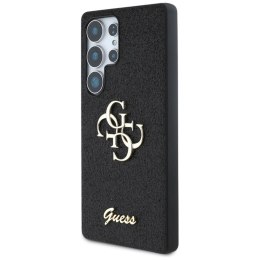 Guess Fixed Glitter Big 4G Metal Logo - Etui do Samsung Galaxy S25 Ultra (czarny)