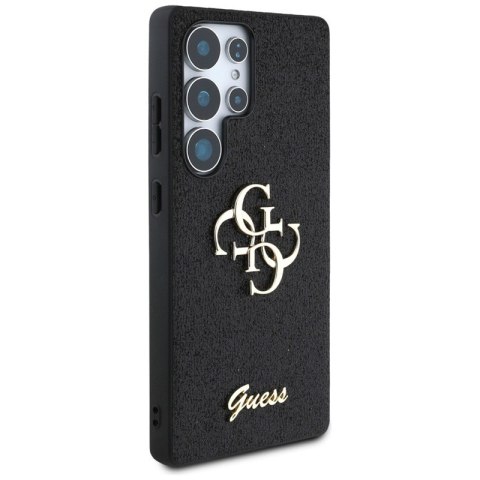 Guess Fixed Glitter Big 4G Metal Logo - Etui do Samsung Galaxy S25 Ultra (czarny)