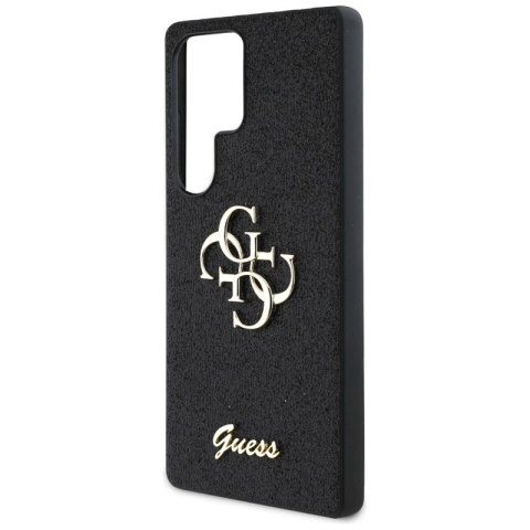 Guess Fixed Glitter Big 4G Metal Logo - Etui do Samsung Galaxy S25 Ultra (czarny)