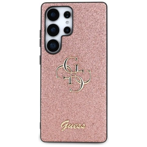 Guess Fixed Glitter Big 4G Metal Logo - Etui do Samsung Galaxy S25 Ultra (różowy)