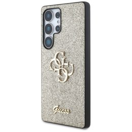 Guess Fixed Glitter Big 4G Metal Logo - Etui do Samsung Galaxy S25 Ultra (złoty)