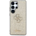 Guess Fixed Glitter Big 4G Metal Logo - Etui do Samsung Galaxy S25 Ultra (złoty)