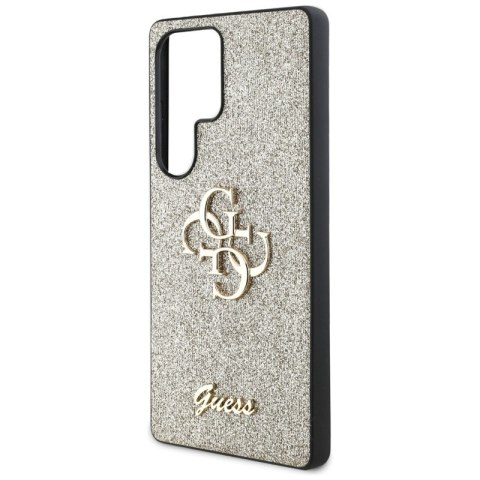 Guess Fixed Glitter Big 4G Metal Logo - Etui do Samsung Galaxy S25 Ultra (złoty)