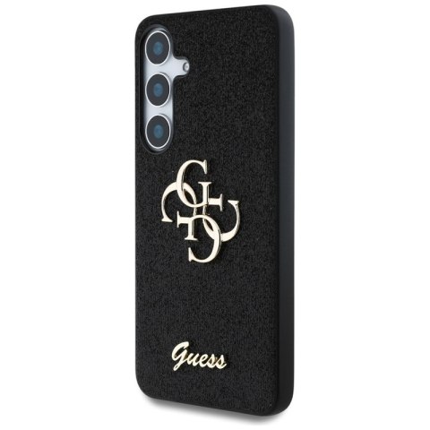 Guess Fixed Glitter Big 4G Metal Logo - Etui do Samsung Galaxy S25 (czarny)