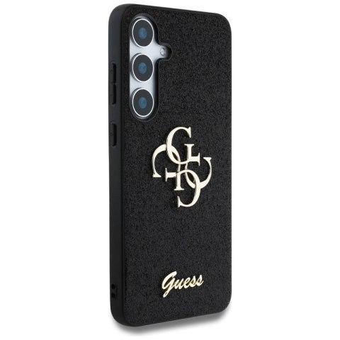 Guess Fixed Glitter Big 4G Metal Logo - Etui do Samsung Galaxy S25+ (czarny)