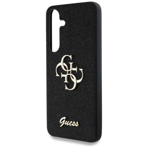 Guess Fixed Glitter Big 4G Metal Logo - Etui do Samsung Galaxy S25+ (czarny)