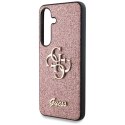 Guess Fixed Glitter Big 4G Metal Logo - Etui do Samsung Galaxy S25 (różowy)