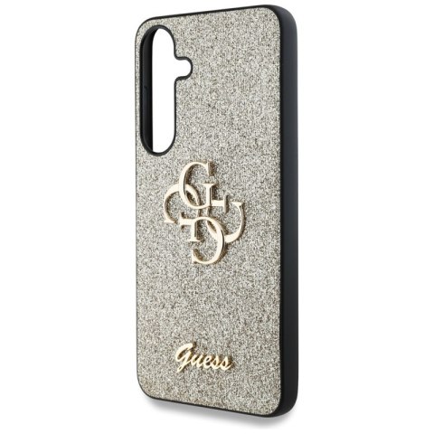 Guess Fixed Glitter Big 4G Metal Logo - Etui do Samsung Galaxy S25 (złoty)