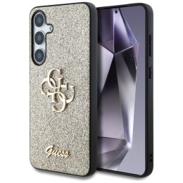 Guess Fixed Glitter Big 4G Metal Logo - Etui do Samsung Galaxy S25+ (złoty)