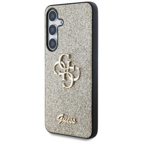 Guess Fixed Glitter Big 4G Metal Logo - Etui do Samsung Galaxy S25+ (złoty)