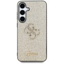 Guess Fixed Glitter Big 4G Metal Logo - Etui do Samsung Galaxy S25+ (złoty)