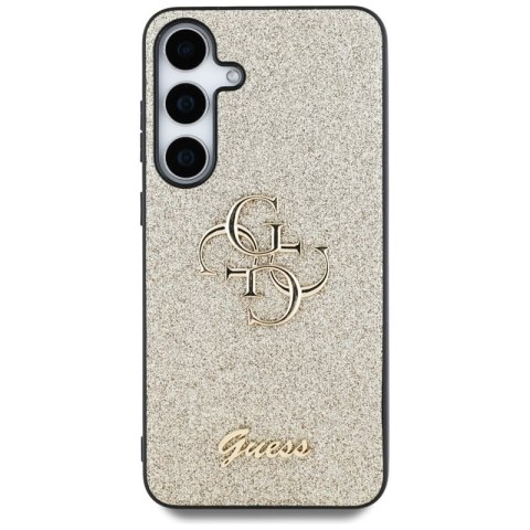 Guess Fixed Glitter Big 4G Metal Logo - Etui do Samsung Galaxy S25+ (złoty)