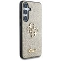 Guess Fixed Glitter Big 4G Metal Logo - Etui do Samsung Galaxy S25+ (złoty)