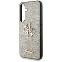 Guess Fixed Glitter Big 4G Metal Logo - Etui do Samsung Galaxy S25+ (złoty)