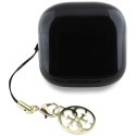 Guess Glossy Effect Printed Classic Logo & Charm - Słuchawki Bluetooth TWS + etui ładujące (czarny)