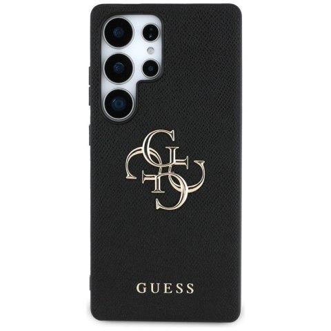 Guess Grained Big 4G Logo Small Classic Logo - Etui do Samsung Galaxy S25 Ultra (czarny)