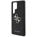Guess Grained Big 4G Logo Small Classic Logo - Etui do Samsung Galaxy S25 Ultra (czarny)