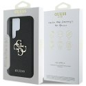 Guess Grained Big 4G Logo Small Classic Logo - Etui do Samsung Galaxy S25 Ultra (czarny)