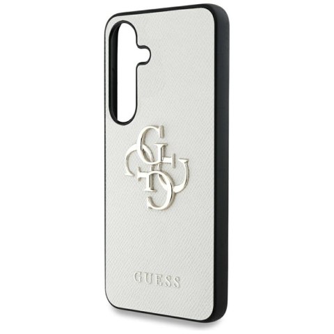 Guess Grained Big 4G Logo Small Classic Logo - Etui do Samsung Galaxy S25 (beżowy)
