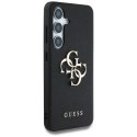 Guess Grained Big 4G Logo Small Classic Logo - Etui do Samsung Galaxy S25+ (czarny)