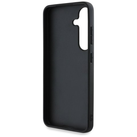 Guess Grained Big 4G Logo Small Classic Logo - Etui do Samsung Galaxy S25+ (czarny)