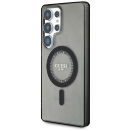 Guess Rhinestones Printed Classic Logo MagSafe - Etui do Samsung Galaxy S25 Ultra (czarny)