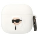 Karl Lagerfeld 3D Silicone NFT - Etui AirPods 4 (biały)