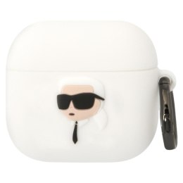 Karl Lagerfeld 3D Silicone NFT - Etui AirPods 4 (biały)