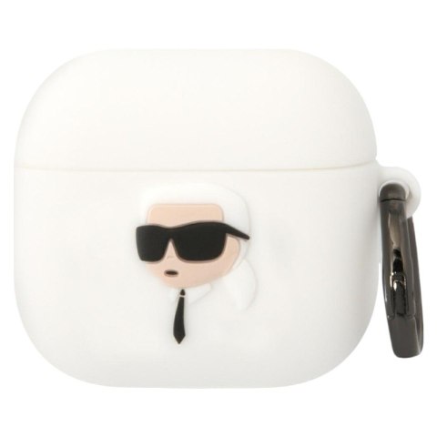 Karl Lagerfeld 3D Silicone NFT - Etui AirPods 4 (biały)