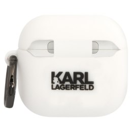 Karl Lagerfeld 3D Silicone NFT - Etui AirPods 4 (biały)