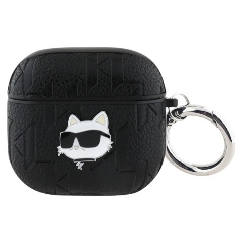 Karl Lagerfeld Monogram Choupette Head - Etui AirPods 4 (czarny)