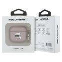 Karl Lagerfeld Monogram Karl Head - Etui AirPods 4 (różowy)