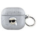 Karl Lagerfeld Monogram Karl Head - Etui AirPods 4 (srebrny)
