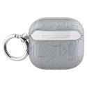 Karl Lagerfeld Monogram Karl Head - Etui AirPods 4 (srebrny)