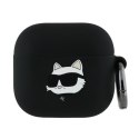 Karl Lagerfeld Silicone Choupette Head 3D - Etui AirPods 4 (czarny)