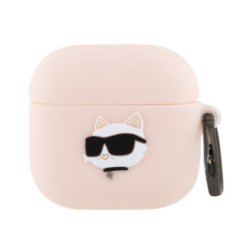 Karl Lagerfeld Silicone Choupette Head 3D - Etui AirPods 4 (różowy)