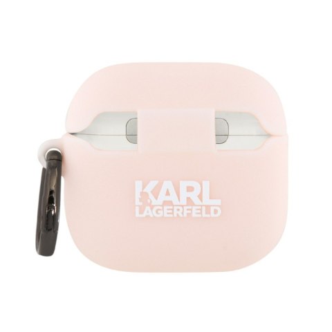 Karl Lagerfeld Silicone Choupette Head 3D - Etui AirPods 4 (różowy)