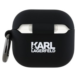 Karl Lagerfeld Silicone Karl & Choupette Head 3D - Etui AirPods 4 (czarny)
