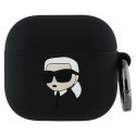 Karl Lagerfeld Silicone Karl Head 3D - Etui AirPods 4 (czarny)