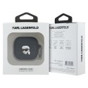 Karl Lagerfeld Silicone Karl Head 3D - Etui AirPods 4 (czarny)