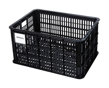 Kosz przedni/tylny na bagażnik BASIL BICYCLE CRATE L, 40L, recycled synthetic, black (NEW)