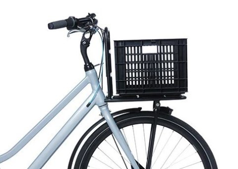 Kosz przedni/tylny na bagażnik BASIL BICYCLE CRATE M, 29.5L, recycled synthetic, black (NEW)