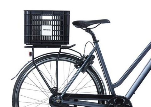 Kosz przedni/tylny na bagażnik BASIL BICYCLE CRATE M, 29.5L, recycled synthetic, black (NEW)