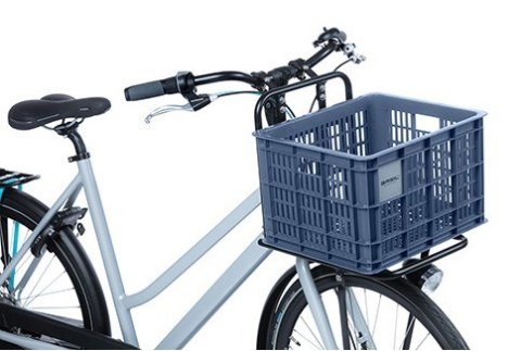Kosz przedni/tylny na bagażnik BASIL BICYCLE CRATE M, 29.5L, recycled synthetic, bluestone (NEW)
