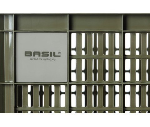 Kosz przedni/tylny na bagażnik BASIL BICYCLE CRATE M, 29.5L, recycled synthetic, moss green (NEW)